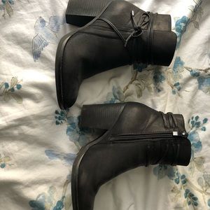 Black ankle boots